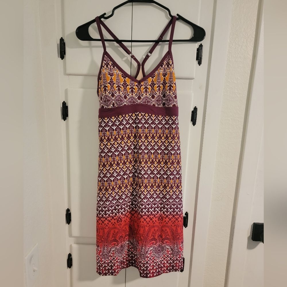 Athleta Printed Shorebreak Racerback Multi Dress Xsmall